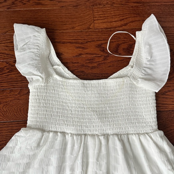 White Ruffled Dress - Picture 5 of 5